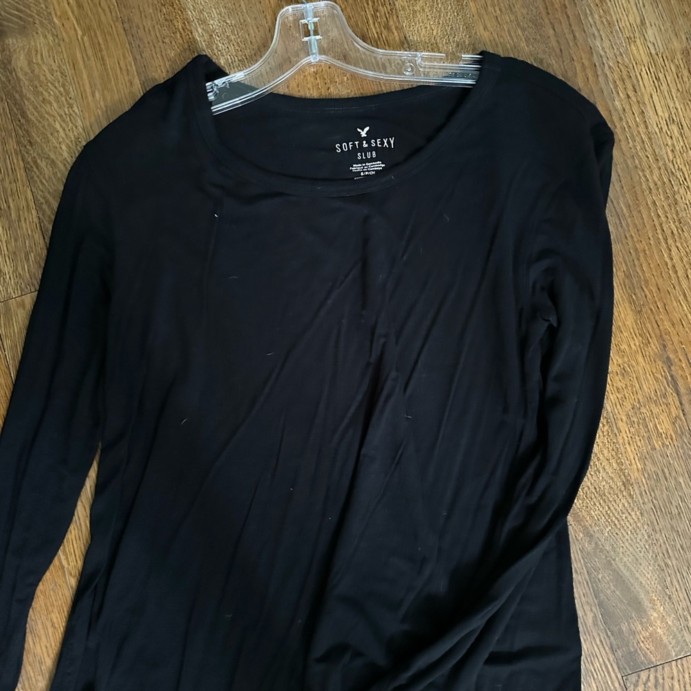 black american eagle long sleeve